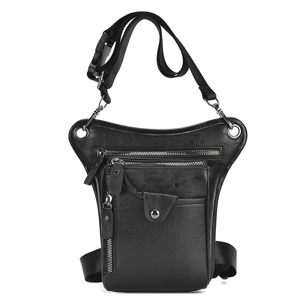 

2021 new trend men's leg outdoor sports pu waist korean riding bag