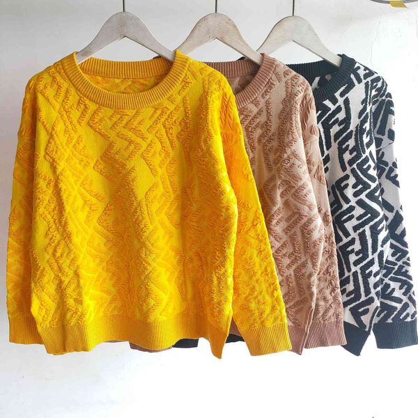 

2021 autumn and women's new irregular three-dimensional double round neck long sleeve pullover sweater, White;black