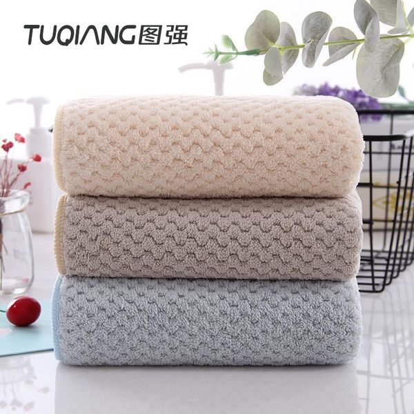 

towel plain pineapple shampoo dry hair super absorbent soft wash support
