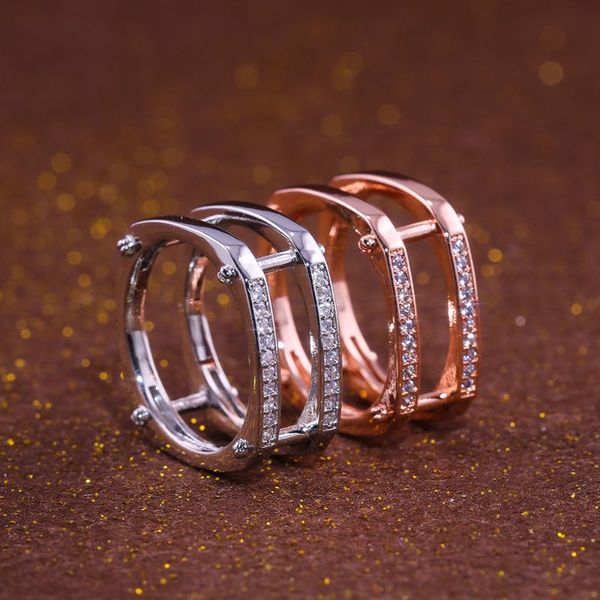 

wedding rings jk geometric punk stylish accessories gadget finger three color available with zircon stone hollow design jewelry, Slivery;golden