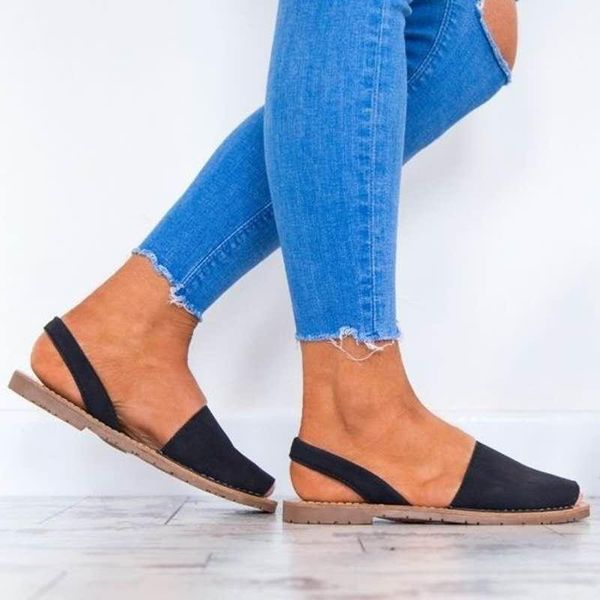 

plus size women sandals casual rome gladiator for summer shoes woman flat beach female flip flops, Black