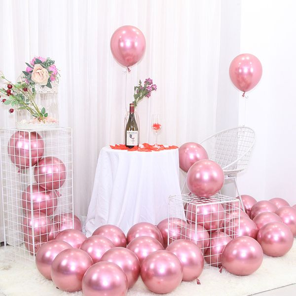 50 pçs / lote 10inch látex balão de decorações da festa de aniversário suprimentos de casamento sala de casamento fundo cena de parede decoração balões