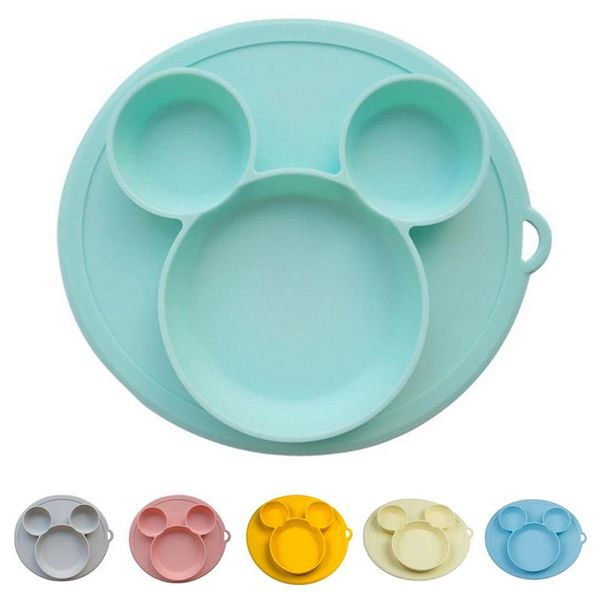 

bowls baby silicone plate kids bowl plates feeding silica gel dishes tableware color cartoon eco friendly
