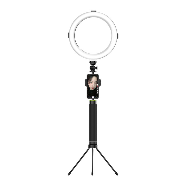 

selfie monopods cool dier fashion wireless bluetooth stick with led ring fill light 2 in 1 for live broadcast tourism