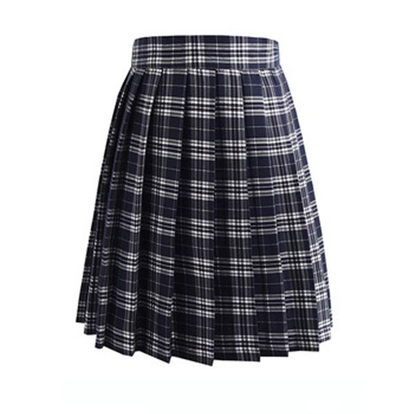 

harajuku black high waist skirts womens 2021 summer anime kawaii school uniform short mini white pink plaid pleated skirt