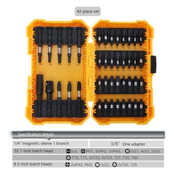 

professional hand tool sets 18/42pcs screwdriver socket electric drill impact bit set multifunction connecting rod repair tools electrician