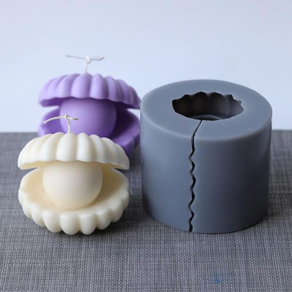 

craft tools pearly shells shape candle silicone molds conch handmade wax mold plaster crafts decoration