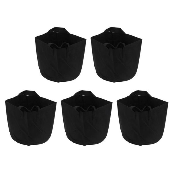 

planters & pots 5pcs felt planting bags breathable plants growing pouch practical garden bag professional gardening portabl