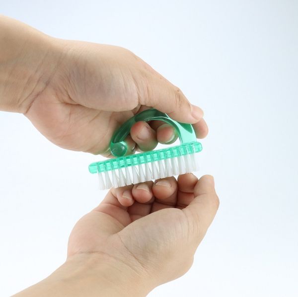 

new goods nail brushes stationery brush manicure dust scrubs cleaning tools nails beauty tool art 50pcs a lot brushes color super quality 26, Yellow