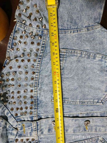 

yingyuanfang fashion bat sleeve heavy work rivet short washed denim female jacket 200919, Black;brown