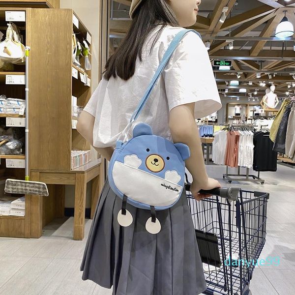 

evening bags 2021 personality college style women funny shoulder bag messenger cute canvas bear girl