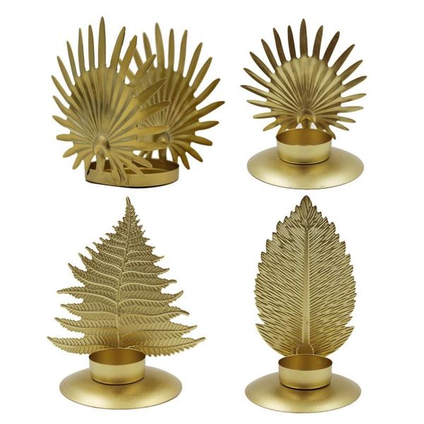

candle holders 1pcs candlestick leaf shape holderstea light stand for dinner wedding decoration home approving