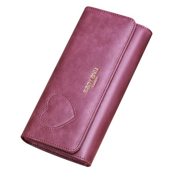 

wallets genuine leather women multifunction purse with card holder long wallet clutch bag ladies patent, Red;black
