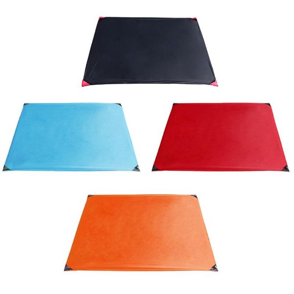 

portable picnic mat pocket beach blanket tent ground sheet with nail for the beach, hiking, travel, camping outdoor pads