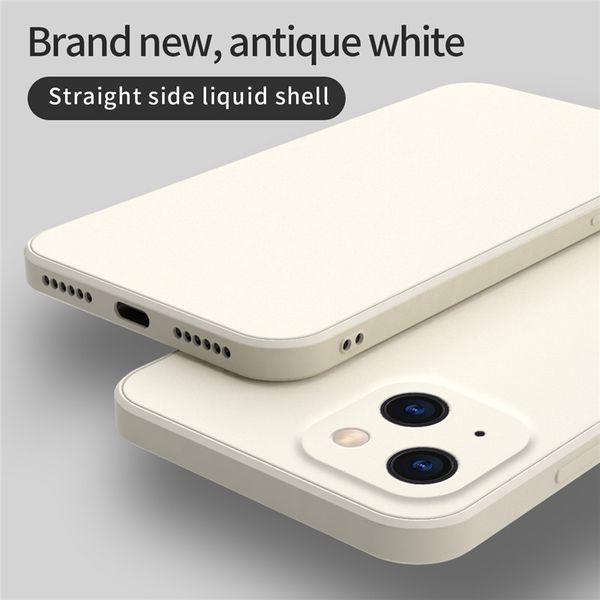 

tpu soft phone cases for iphone 13 12 11 pro max xs xr se 2 multi color square liquid silicone back cover