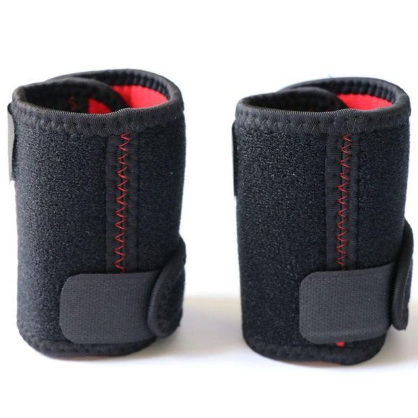 

wrist support 1pc sweatband high elastic meterial comfortable pressure protective hand band athletic wristbands armbands h1, Black;red