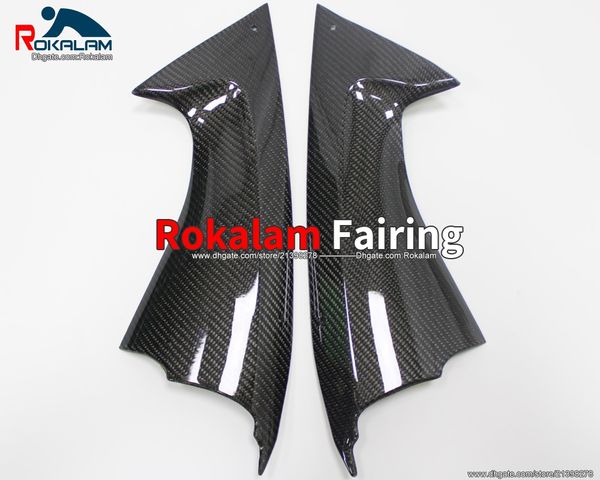 

carbon fiber upper front air intake cooler cover for yamaha yzf600 r6 2008- 2016 yzf-r6 08 15 16 inlet duct covers