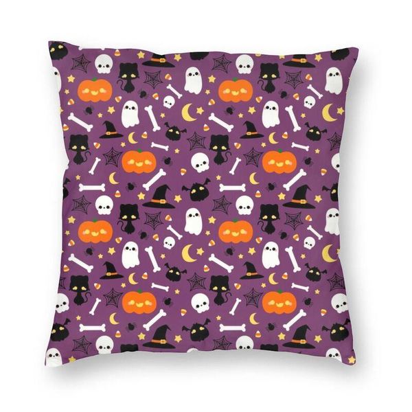 

cushion/decorative pillow personalized halloween spoofs pattern case home decor 3d double side print witch cat ghost cushion cover for sofa