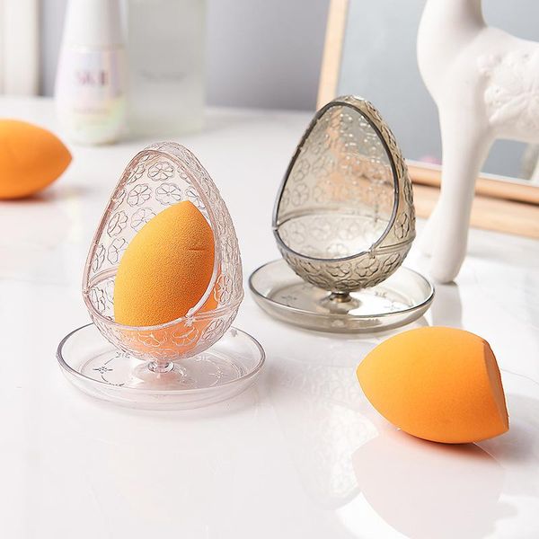 

beauty egg storage box deskmakeup liquid foundation sponge rack portable shelf cosmetic organizer boxes & bins