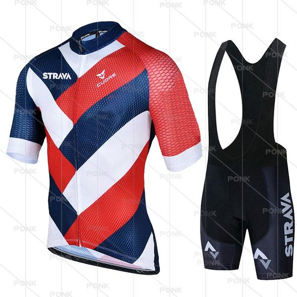 

racing sets strava cycling jersey quick-dry pro bicycle team short sleeve summer breathable men's clothing, Black;blue