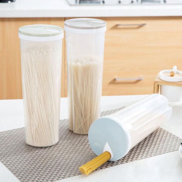 

storage bottles & jars 1pc noodle box food tank spaghetti crisper grain cutlery chopsticks boxes canister for kitchen containers