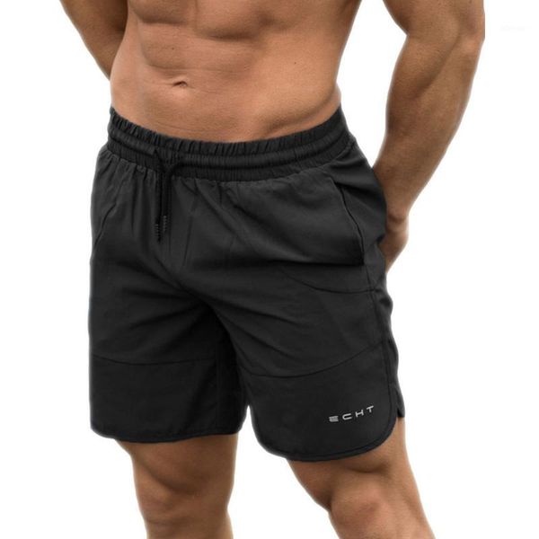 

gym fitness bodybuilding shorts men running sport quick dry jogger workout sweatpants male summer casual black short pants 2021 men's, White;black