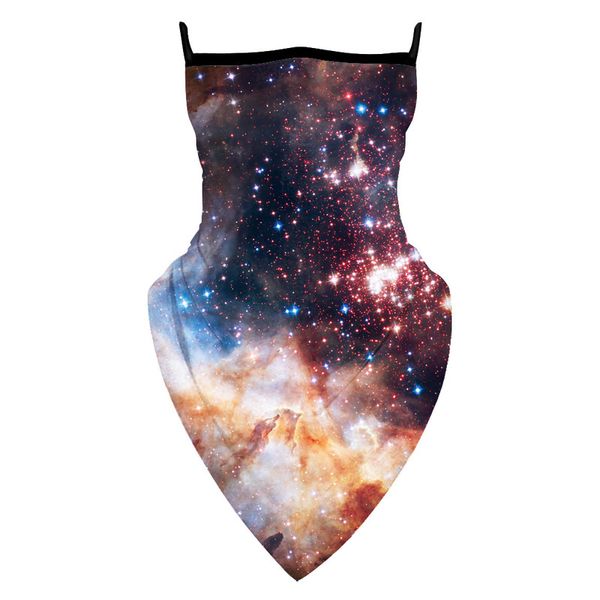 

starry sky pattern printed magic scarf 5 pieces per package comfortable fashion riding sunscreen seamless wweat absorption high elasticity, Blue;gray