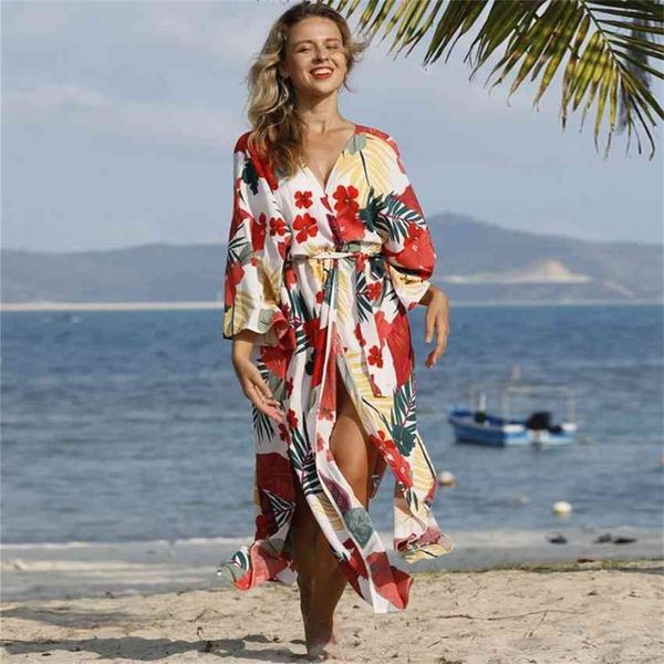 

factorykk4k dress bikini holiday women's beach sunscreen smock, White;black