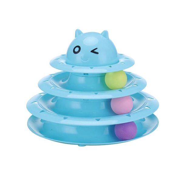 

cat toys funny pet crazy ball disk interactive amusement plate play disc trilaminar turntable dog toy creative