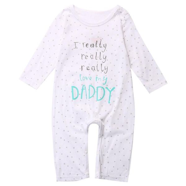 

baby infant boy girl i love mum dad letter print cotton one-pieces rompers jumpsuit born soft causal playsuit 0-18m jumpsuits, Blue