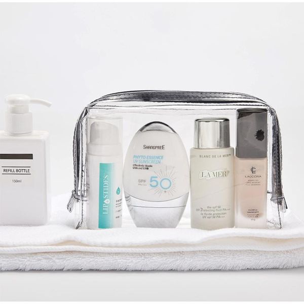 

eyebrow tools & stencils tpu vrouwen reizen opbergtas toilettas organiseren waterdichte cosmetische zak draagbare transparante make-up tas w