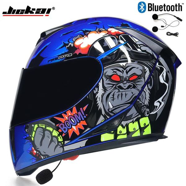 

motorcycle helmets bluetooth helmet capacete cascos full face racing double visor motocross modular moto
