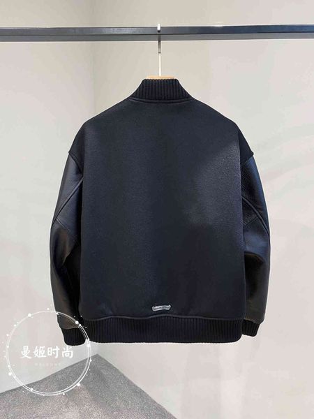 

suede business baseball couple crosin men's casual jacket jb68, Black