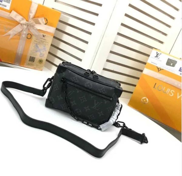 

box bag brand bag designer shoulder luxury chain m44480 female new handbags iconic mini handles soft bags totes trunk cross body bag clu