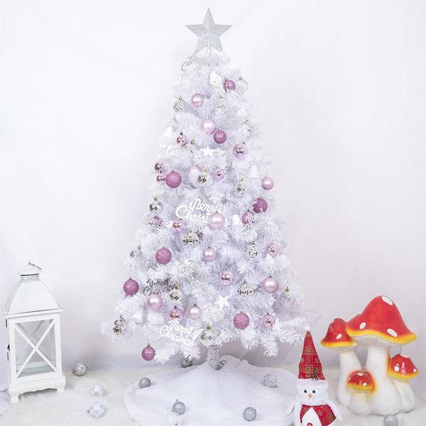 

christmas decorations white snow encrypted simulation tree household ornament festival party scene layout props