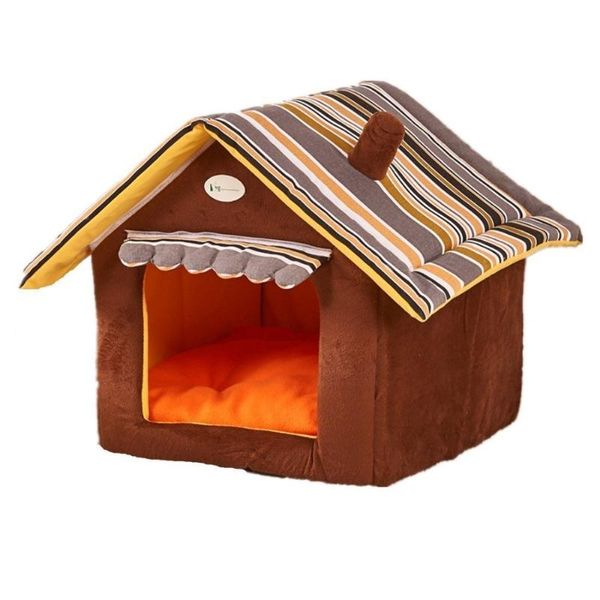 

house shape removable dog houses kennels folding warmth pet cave nest & pens