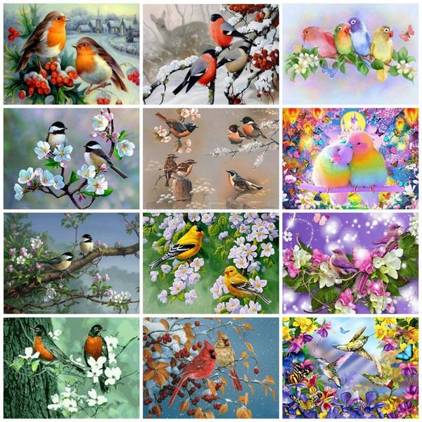 

diamond painting diy embroidery bird cross stitch full square animlas handicraft art hobby gift home decor
