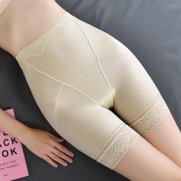 

women's shapers high waist tummy control panties slimmer curve shaper with silicone body women thigh corset plus size, Black;white