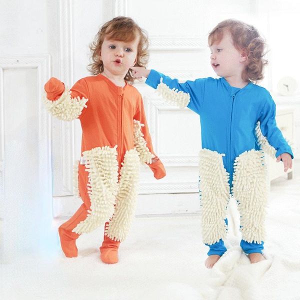 

jumpsuits born infant baby girls boys crawling letter mop onesie rompers playsuits jumpsuit dresses girl summer clothes, Blue
