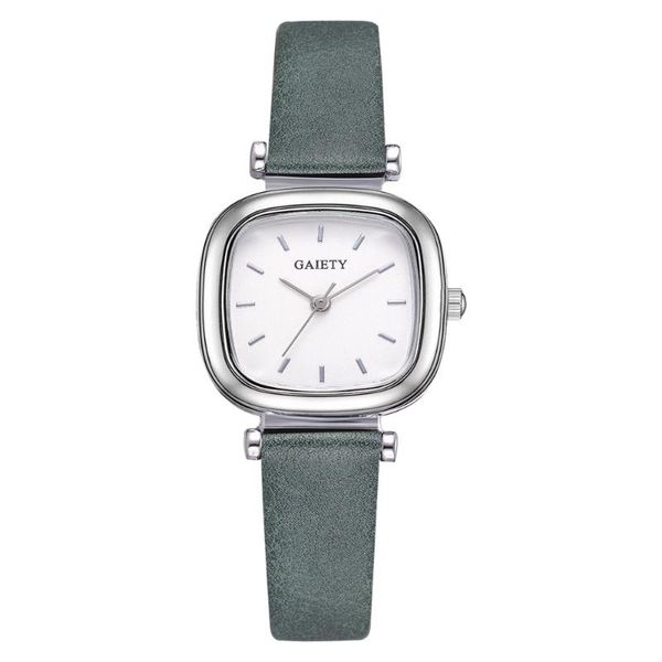 

wristwatches women's watch fashion square leather laides for women female clock relogio feminino 2021 zegarek damski, Slivery;brown