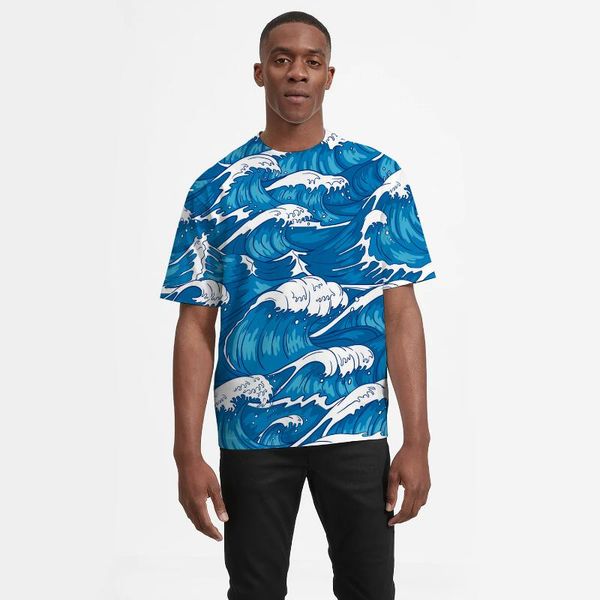 

men's t-shirts 2021 hawaii summer causal tshirts flower palm tree beach short sleeve oversized t shirts streetwear, White;black