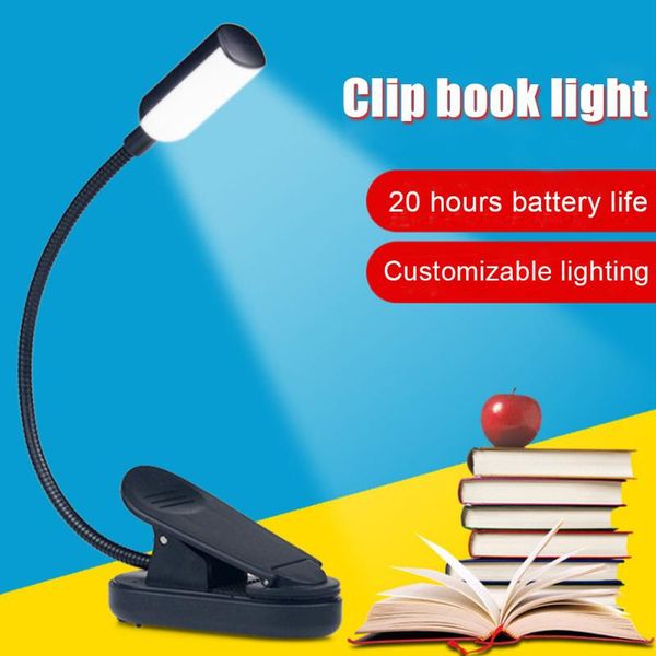 

book lights clip on led reading light usb rechargeable adjustable flexible lamp