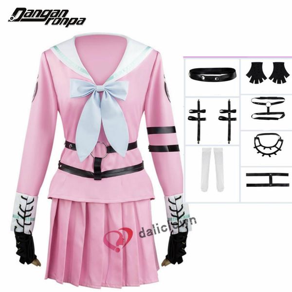 

anime costumes anime danganronpa mikan tsumiki nanami chiaki miu iruma maki sonia nevermind cosplay costume school uniform clothes set and w, Black
