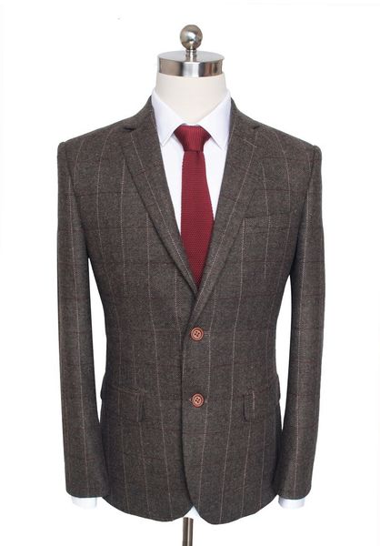 

men's suits & blazers ( jackets + vest pants ) groom wedding dress plaid formal set men fashion boutique wool casual business suit thre, White;black