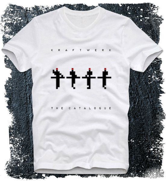 

t-shirt kraftwerk the catalogue 70s electronic synth avant garde vintage retro, White;black