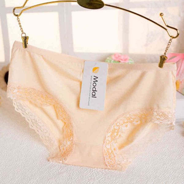 

underwear summer color traceless lace briefs soft cotton briefs, Black;pink