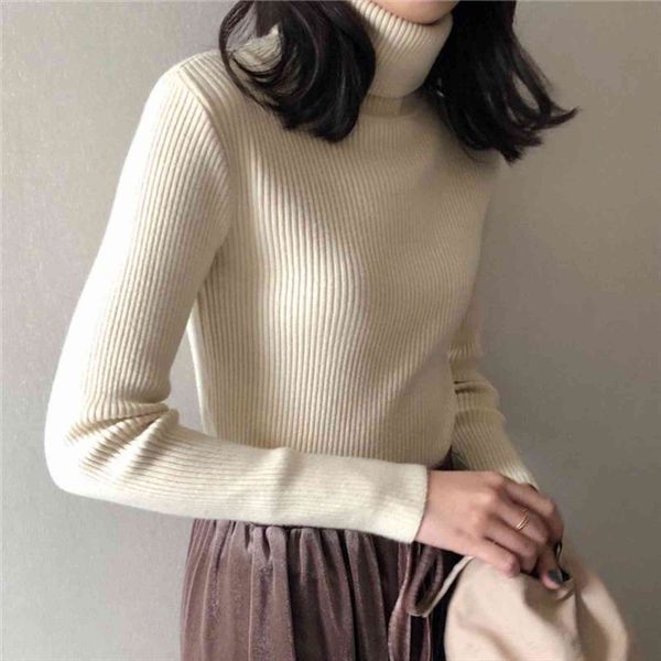 

autumn winter womens slim women sweaters fit turtleneck woman femme chandails pull hiver, White;black