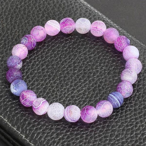 

beaded, strands buddha prayer jewelry classic natural stone purple weathering bracelets for women men round bead bracelet chakra pulseras ho, Black