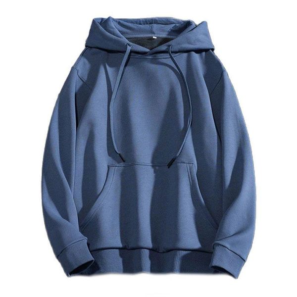 

men's hoodies & sweatshirts winter warm thicken 2021 fleece casual hoodie fashion solid color sweatshirt multicolor, Black