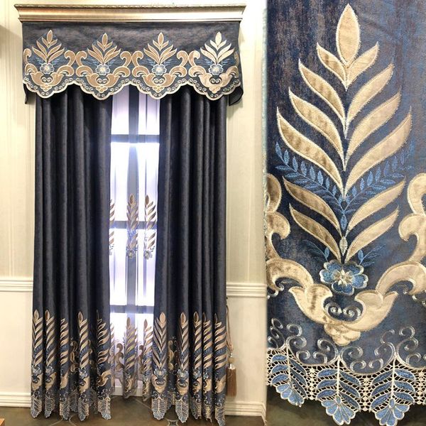 

curtain & drapes embroidery window valance curtains european style luxury and modern for living room balcony bedroom